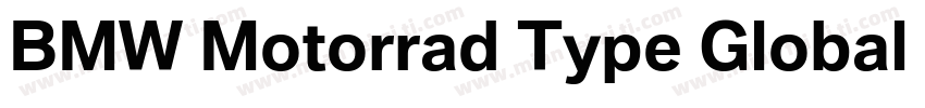 BMW Motorrad Type Global Pro Bold I字体转换